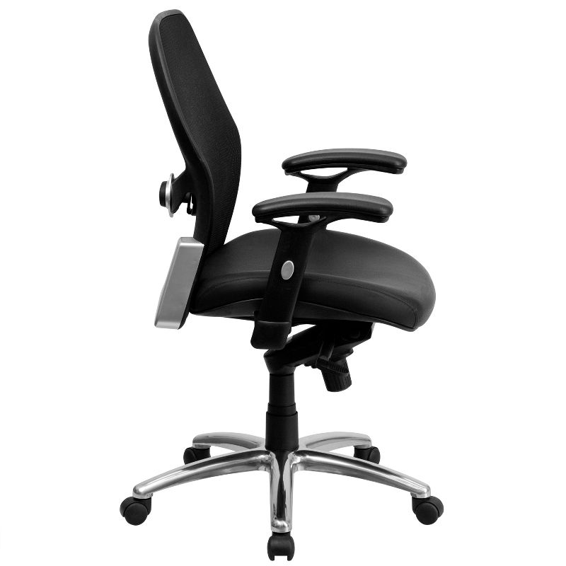 Emma and Oliver Mid-Back Super Mesh Executive Swivel Office Chair, Knee Tilt Control, 3 of 6