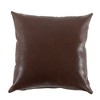 80" Faux Leather Chesterfield Sofa Button Tufted Couch with Pillows for Living Room Apartment - Morden Fort - 4 of 4