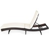 Tangkula Patio Adjustable Rattan Chaise Lounge Chair Folding Reclining Wicker Chair White - 4 of 4