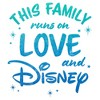 Women's Disney Family Runs on Love and Disney T-Shirt - image 2 of 4