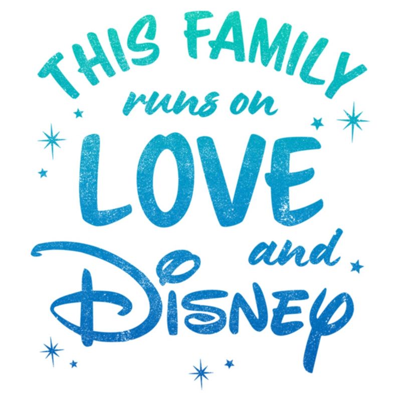 Women's Disney Family Runs on Love and Disney T-Shirt, 2 of 5