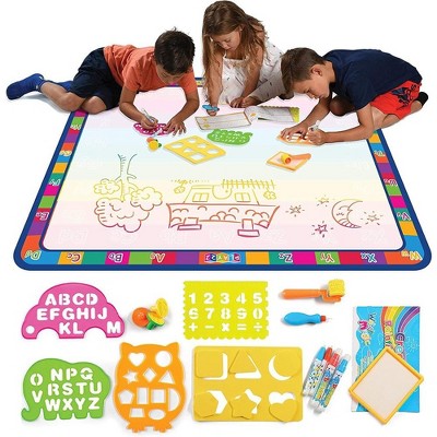 Giant Aqua Draw Door & Floor Doodle Mat With 22 Mess-free Tools – Chuckle &  Roar : Target