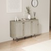 TIRAMISUBEST 3-Door Wood Sideboard - Adjustable Shelf Coffee Bar Cabinet - 3 of 4