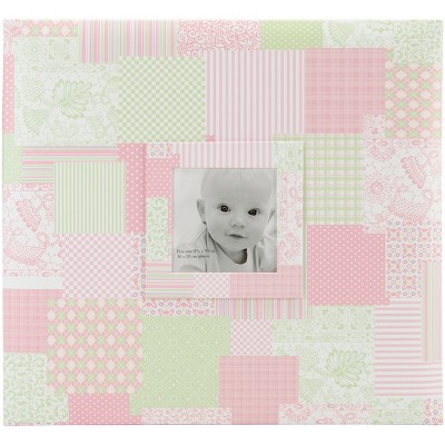MBI Baby Post Bound Album W/Window 12"X12"-Pink