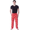 Marvel Studios Men's Wandavision Vintage Vision And Wanda Sleep Pajama Pants Red - 3 of 4