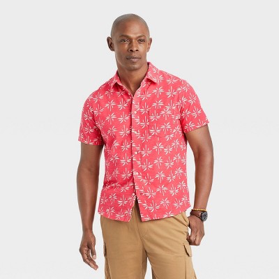 Men's Knit Short Sleeve Button-Down Shirt - Goodfellow & Co™