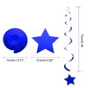 Unique Bargains Stars Hanging Wedding Party Decoration Foil Fringe Backdrop Curtains 48 Pcs - 2 of 4