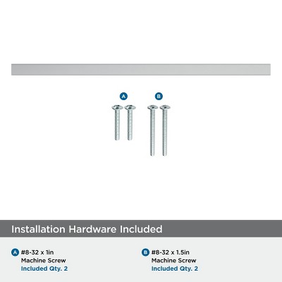 Polished Chrome 8-13/16 Inch Modern Cabinet Drawer Pull