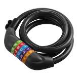 Unique Bargains Portable 5 Digit Security Resettable Combination Bicycle Cable Lock 4 Feet Long 1/2 Inch Diameter
