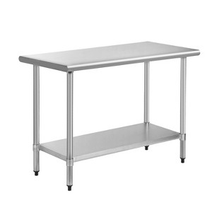 BMS 24/36/48/60in Stainless Steel Kitchen Work Table Scratch Resistant with Adjustable Table Foot - 1 of 4