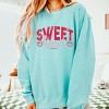 S.W.Smiley Sweet Heart Distressed - Women's Lightweight Garment Dyed Sweatshirt - 2 of 3