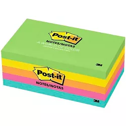 Post-it Original Notes, 3 x 5 Inches, Floral Fantasy Colors, 5 Pads with 100 Sheets Each