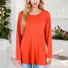 Anna-Kaci Women's Scoop Neck Tunic Top with Front Pockets - 2 of 4
