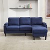 SKRAN 3-seat Sectionals with Storage Ottoman & 2 Cup Holders, L-Shaped Combo Sofa, for living room apartment bedroom and compact room - 4 of 4