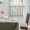 Ellis Curtain Plaza Classic Ticking Stripe Printed on 1.5" Rod Pocket Natural Ground Tailored Swag 56" x 36" Sage - 4 of 4