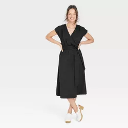 Women's Short Sleeve Wrap Dress - Universal Thread™