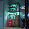 Jojoka Bar Cabinet with Rack,Liquor Stand with Glass Holder & LED Lights,Coffee Sideboard Cabinet for Living Room - 4 of 4