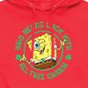 Men's - SpongeBob Squarepants - Who Needs Luck With This Charm Graphic Fleece Pullover Hoodie - 2 of 4