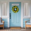 Northlight Lemons and Assorted Foliage Spring Wreath - 20" - Yellow - 3 of 4