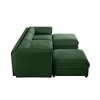 CAVINAS Modern Sectional Sofa with 3 Seats and 2 Ottomans,Convertible Modular Couch with Under-Sofa Storage,Couch for Living Room,2x Corner,Green - 2 of 4