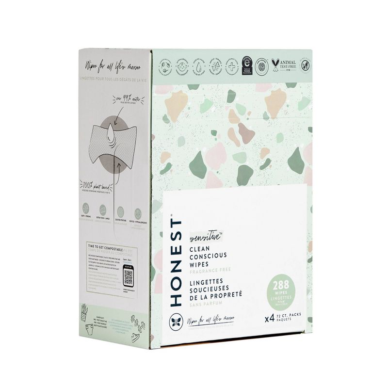 The Honest Company Plant-Based Baby Wipes made with over 99% Water - Classic(Select Count), 4 of 14
