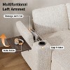 Dyonery 110" Modular Sectional Sleeper Sofa: L-Shaped, 7-Seat Chenille, Pull-Out Bed, USB Ports, Cup Holders, Storage Chaise, Tool-Free Setup - 4 of 4