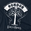 Lord Of The Rings Tree Of Gondor Kids T Shirt For Youth, Navy - 3 of 4