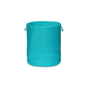 Colonial Mills Sundance Woven Hampers - Aqua 15"x15"x18" - 1 of 1