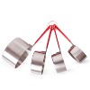 BergHOFF 4Pc Stainless Steel Measuring Cups, PP Cover Handles, Silver, Red - 4 of 4