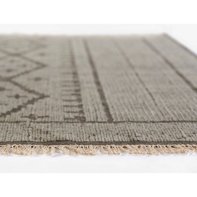 Handwoven Blue Wool Rectangular Area Rug 2' x 3'