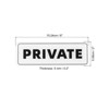 Unique Bargains Acrylic Self-Adhesive Decor Wall Business Private Sign 2 Pcs - 2 of 4