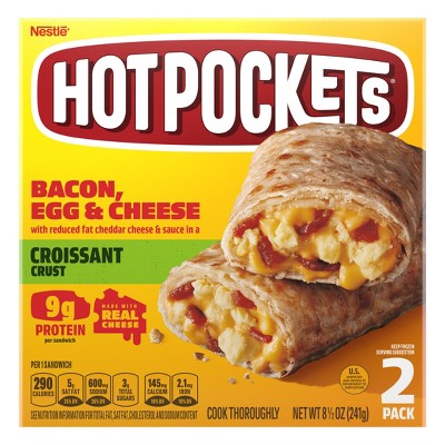 Hot Pockets Bacon Egg & Cheese Frozen Snacks with Croissant Crust - 2ct/8.5oz