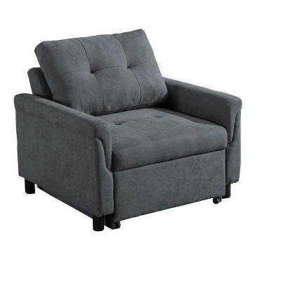 NicBex Soft Accent Chair,Upholstered Living Room Chairs with Tufted Backrest and Pull-Out Footstool,Modern Armchair,Accent Chairs for Living Room