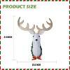 Lighted Christmas Wall Decoration Reindeer Head, 32" 3D Battery Operated with 8 Modes - 2 of 4