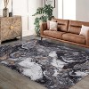 Area Rug Soft Modern Abstract Boho Washable Large Machine Rug Non-Slip Low Pile Carpets for Bedroom Entryway Office Dining Table - 2 of 4