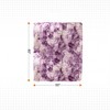 Cheer Collection Ultra Soft and Fuzzy Faux Fur Throw Blanket - Purple and White - 4 of 4