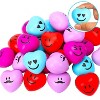 28-Pack Valentine's Boxed Heart Stress Balls - Smiley Squeeze Toys, Classroom Favors, Stress Relief for Kids - 2 of 4