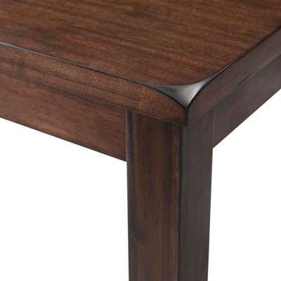 Cherry Counter Height Dining Set with Faux Leather Seats