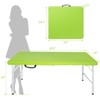 VisioGear Small Outdoor Folding Table with Handle, Portable Outdoor Folding Table for Travel, Camping, Green, 49.21"*24"*29" - 3 of 4