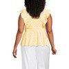 Lands' End Women's Lightweight Jersey Ruffle Peplum Top - 2 of 3