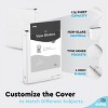 3 Ring Binder Clear View Cover with 2 Inside Pockets, Colored School Supplies Office and Home Binders – by Enday - 4 of 4