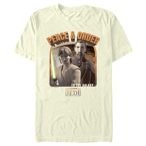 Men's Star Wars: Tales of the Jedi Peace & Order to the Galaxy T-Shirt - 1 of 4