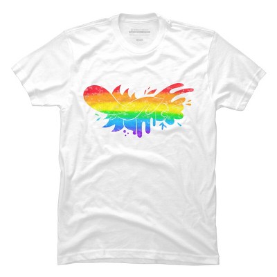 Adult Design By Humans Pride Rainbow Doodle By Maricalvente T-Shirt