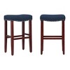 WestinTrends 29" Upholstered Saddle Seat Counter Stool - 3 of 4