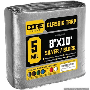 Core Tarps Heavy Duty 5 Mil Tarp Cover, UV Resistant, Rip Proof for Roof, Camping, Patio, Pool, Boat - 1 of 4