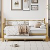 Heavy-Duty Twin Size Metal Daybed Frame with Sturdy Slats, Space-Saving Sofa Bed for Living Room, Bedroom, and Guest Room - 3 of 4