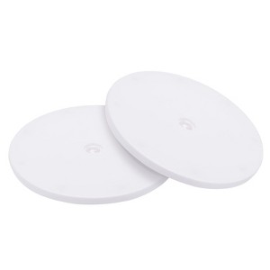 Unique Bargains Acrylic 360 Degree Rotating Durable Convenient Lazy Susan Base Turntable 2 Pcs - 1 of 4
