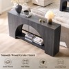 Console Table with Arched Open Shelf, 63" Modern Console Table with Storage, Narrow Console Table for Entryway Living Room - 3 of 4