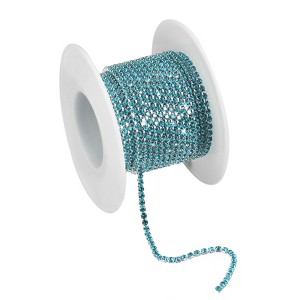 Unique Bargains DIY Bag Clothing Decoration Crystal Rhinestone Sew on Close Claw Chain Trim - 1 of 4