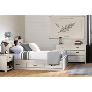 South Shore Ulysses 6-Drawer Double Kids' Dresser Winter Oak - 1 of 4